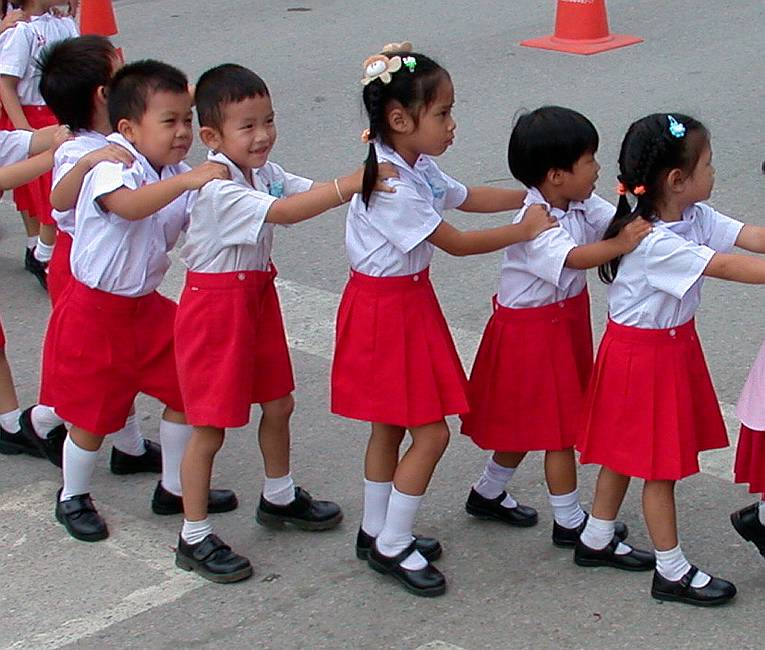School-children, North-Thailand